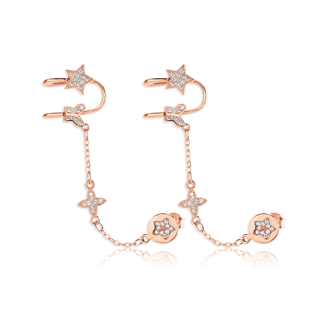 Ear cuff on sale rose